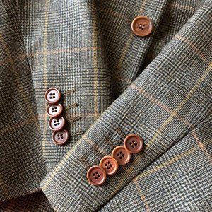 TRUSSINI Men's 120s Glen Plaid Sport Coat - 44 REG